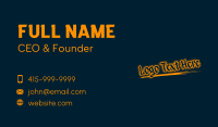 Graffiti Brush Wordmark Business Card