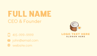 Coconut Oil Business Card example 3