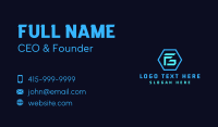 Futuristic Monogram F & G Business Card