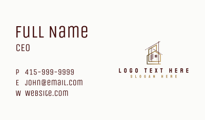 Home Architect Construction Business Card