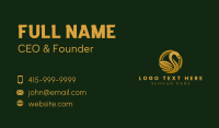 Luxury Gold Swan Business Card Design