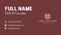Yarn Floral Knit Business Card Design