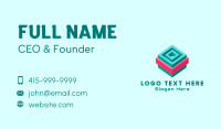 Maze Cube Game Business Card Design