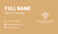 Law Column Pillar Business Card Design