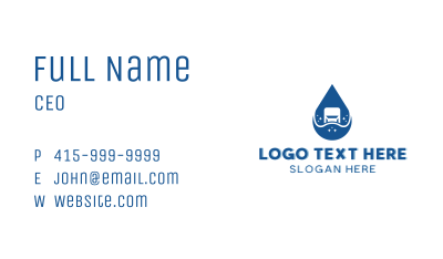 Auto Car Wash Cleaning Business Card