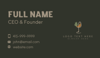 Natural Wine Glass Business Card