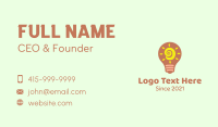 Bright Sun Bulb Business Card Design