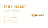 Vlogger Signature Wordmark Business Card Image Preview