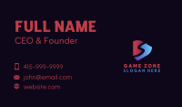 Game Play Letter S Business Card Image Preview