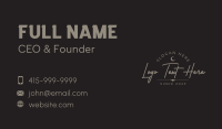 Celestial Fashion Wordmark Business Card