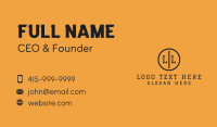 Black Professional Letter  Business Card Design