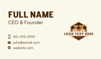 Construction Carpentry Hammer Business Card Design