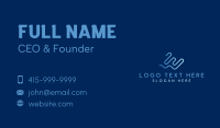 Generic Waves Letter E Business Card