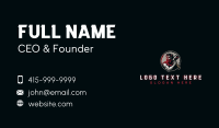 Caveman Hammer Stone Gaming Business Card