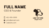 African Pet Dog Business Card Design