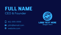 Blue Weather Forecast Business Card