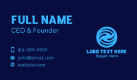 Blue Weather Forecast Business Card Design