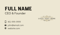 Classic Western Wordmark Business Card Design