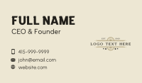 Classic Western Wordmark Business Card