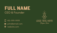 Leaf Scented Candle Business Card Design