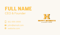 Playful Kiddie Letter H  Business Card Image Preview