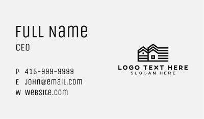 House Property Developer Business Card