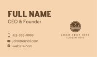 Outdoor Camping Badge Business Card