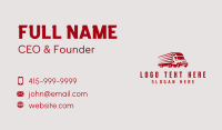 Red Truck Shipment Business Card