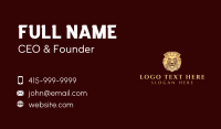 Luxury Gold Lion Business Card