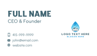 Droplet Car Cleaning Services Business Card