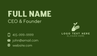 Silhouette Seedling Hand  Business Card