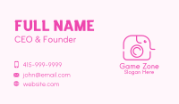 Pink Elephant Camera Business Card