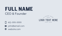 Manly Business Card example 2