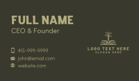 Book Tree Learning Business Card