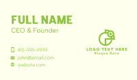 Green Chameleon Pet Business Card Design