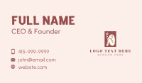 Floral Woman Spa Business Card
