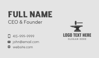 Craftsman Hammer Blacksmith Business Card Design