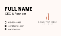 Typography Business Card example 3