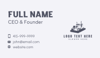 Gray Truck Transportation Business Card