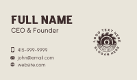 Wood Sawmill Carpentry Business Card Design