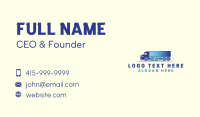 logistics Delivery Truck Business Card