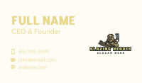 Rock Golem Pickaxe Business Card Image Preview