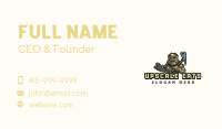 Rock Golem Pickaxe Business Card Image Preview