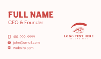 Beauty Eye Eyelash Business Card Design