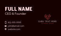 Devil Skull Graffiti Business Card