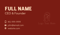 Beauty Parlor Business Card example 2