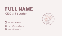 Flower Hydrangea Florist Business Card Design