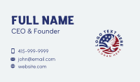 Patriotic USA Eagle Business Card