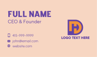 Purple DH Symbol   Business Card