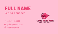 Feminine Lip Cosmetics Business Card